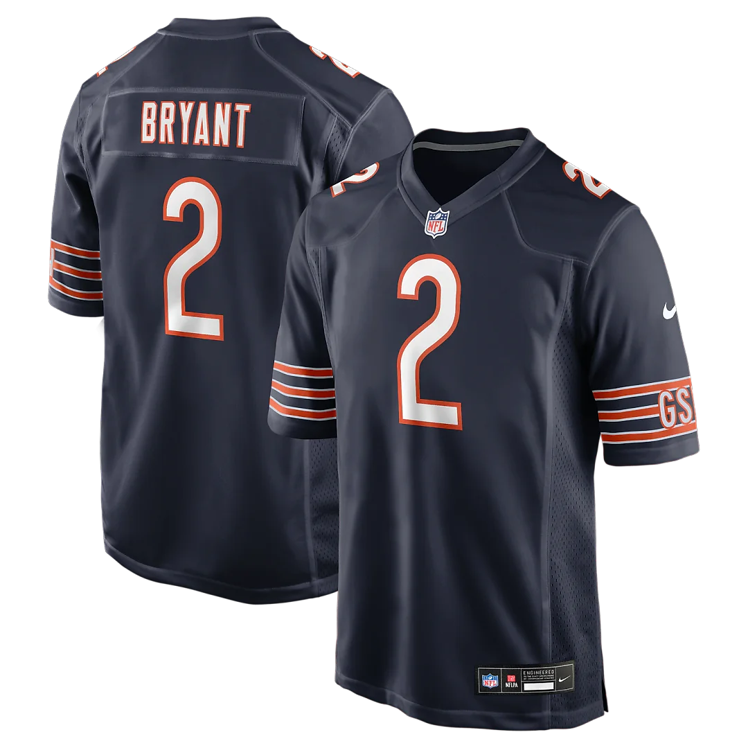 Zennovawear Coby Bryant Chicago Bears Team Game Jersey - Navy