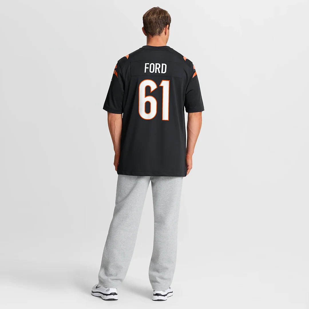 Zennovawear Cody Ford Cincinnati Bengals Game Jersey - Black