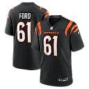 Zennovawear Cody Ford Cincinnati Bengals Game Jersey - Black