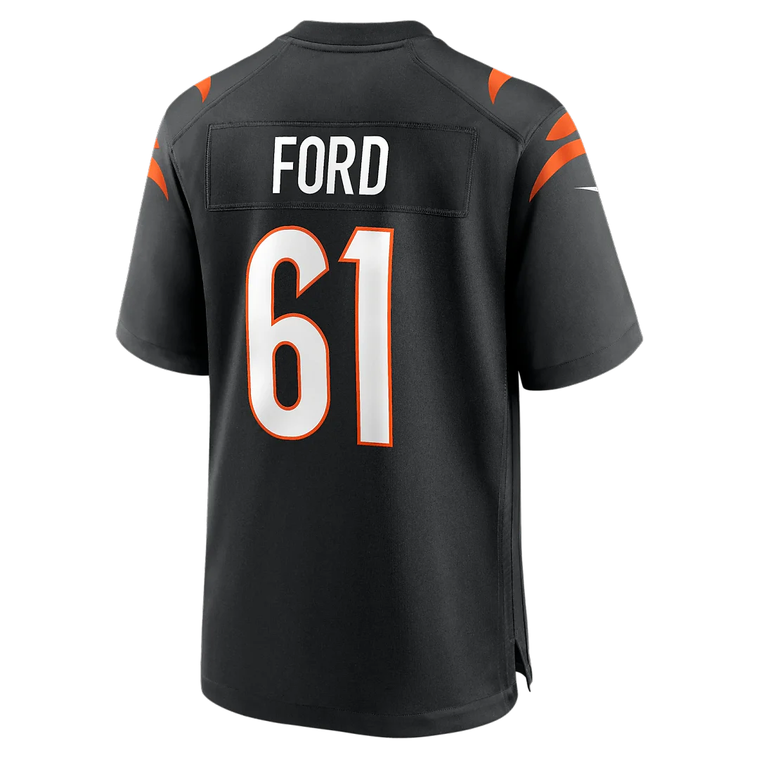 Zennovawear Cody Ford Cincinnati Bengals Game Jersey - Black