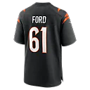 Zennovawear Cody Ford Cincinnati Bengals Game Jersey - Black