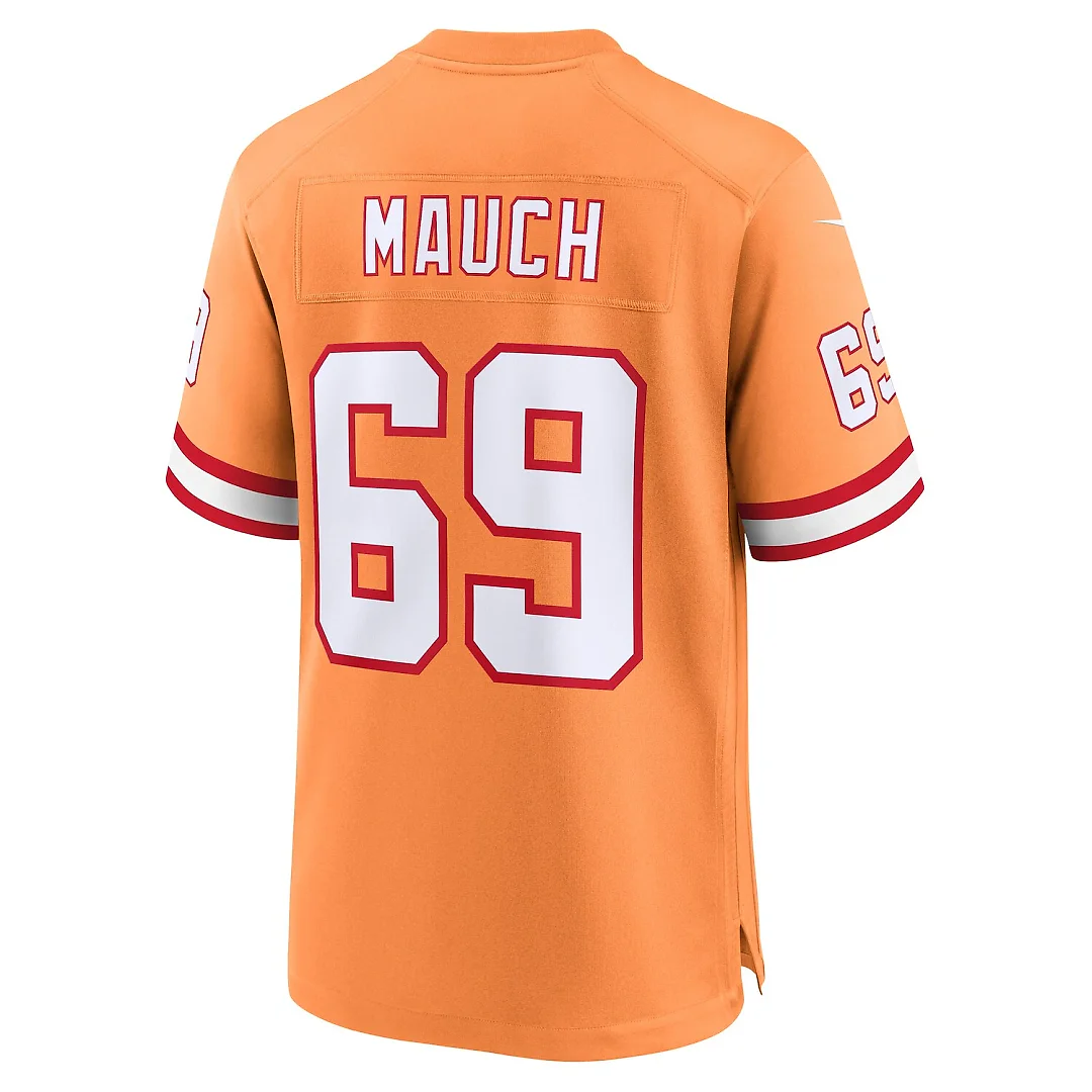 Zennovawear Cody Mauch Tampa Bay Buccaneers Alternate Game Jersey - Orange