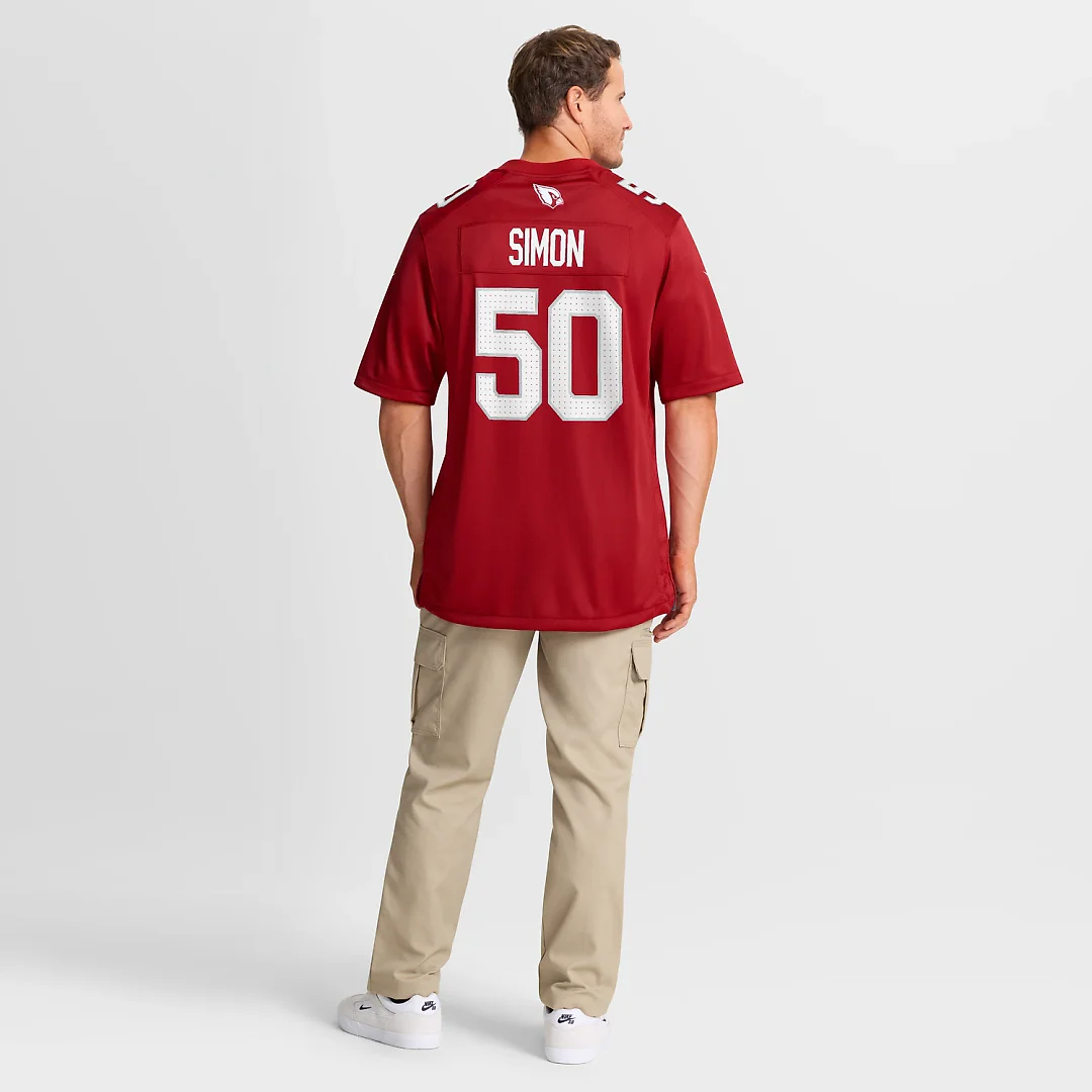 Zennovawear Cody Simon Arizona Cardinals Team Game Jersey - Cardinal