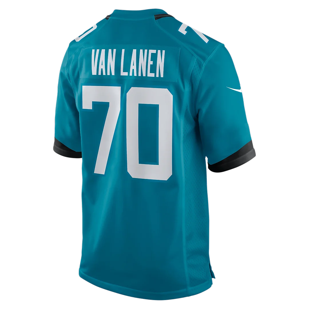 Zennovawear Cole Van Lanen Jacksonville Jaguars Game Player Jersey - Teal