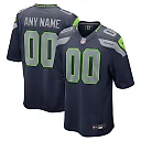 Zennovawear Seattle Seahawks Custom Game Jersey - College Navy