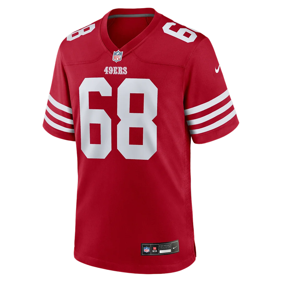 Zennovawear Colton McKivitz San Francisco 49ers Game Jersey - Scarlet