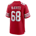 Zennovawear Colton McKivitz San Francisco 49ers Game Jersey - Scarlet