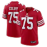 Zennovawear Connor Colby San Francisco 49ers Team Game Jersey - Scarlet