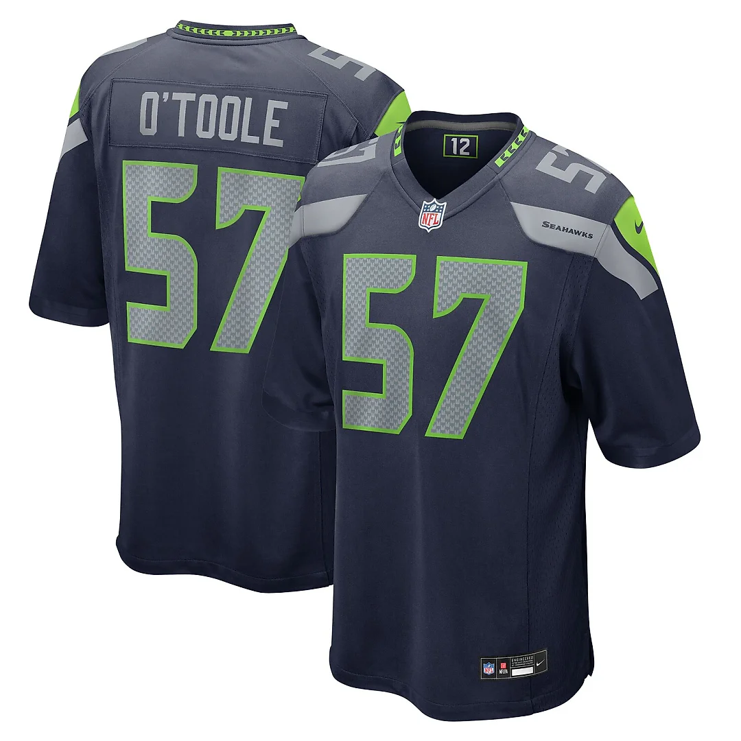 Zennovawear Connor O'Toole Seattle Seahawks Team Game Jersey - College Navy