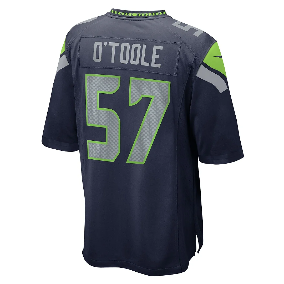 Zennovawear Connor O'Toole Seattle Seahawks Team Game Jersey - College Navy
