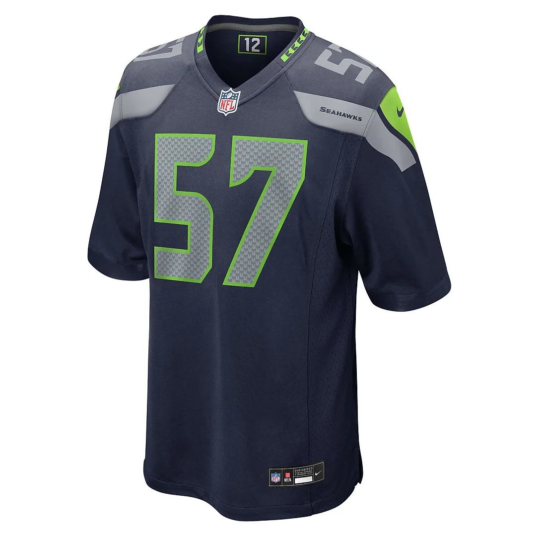Zennovawear Connor O'Toole Seattle Seahawks Team Game Jersey - College Navy