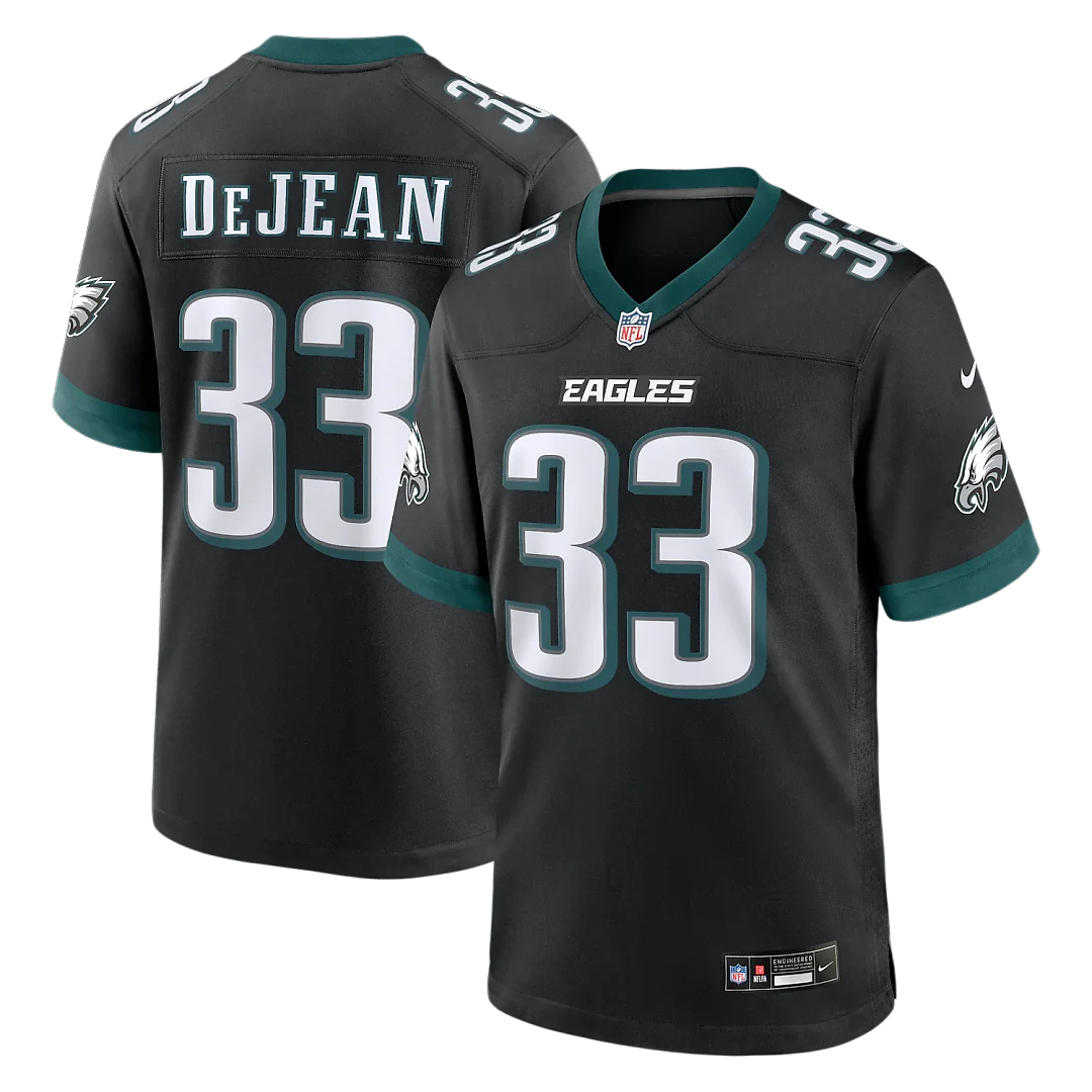 Zennovawear Cooper DeJean Philadelphia Eagles Alternate Game Jersey - Black