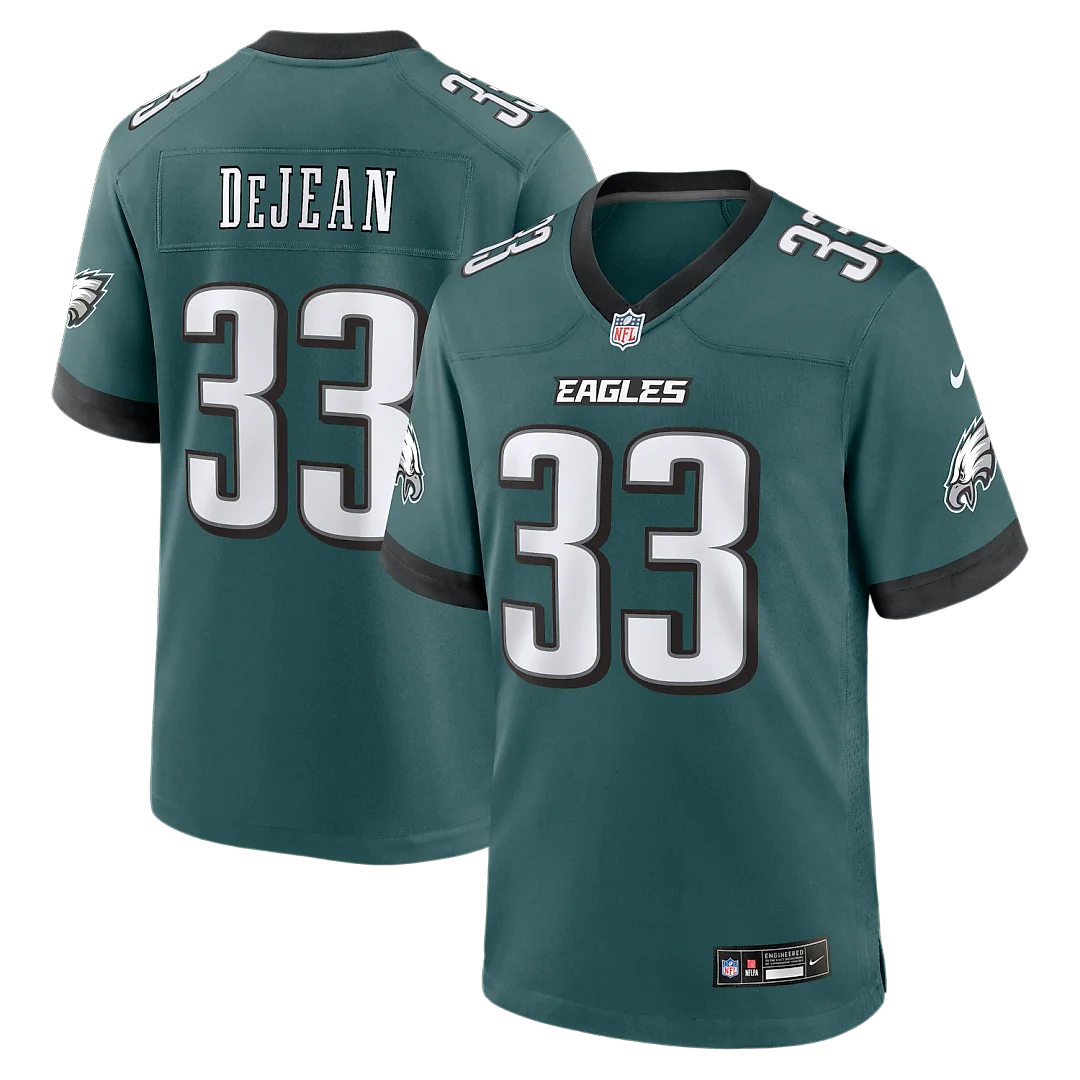 Zennovawear Cooper DeJean Philadelphia Eagles Team Game Jersey - Midnight Green