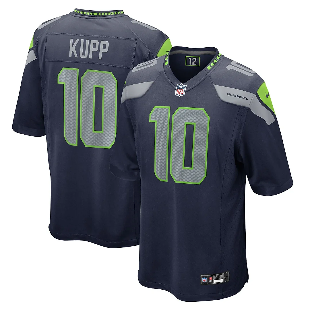 Zennovawear Cooper Kupp Seattle Seahawks Team Game Jersey - College Navy