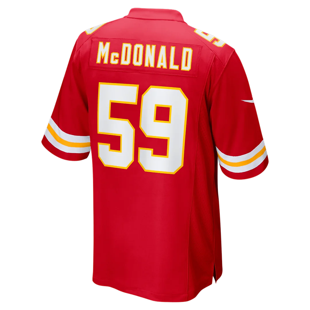 Zennovawear Cooper McDonald Kansas City Chiefs Team Game Jersey - Red