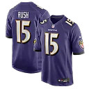 Zennovawear Cooper Rush Baltimore Ravens Team Game Jersey - Purple