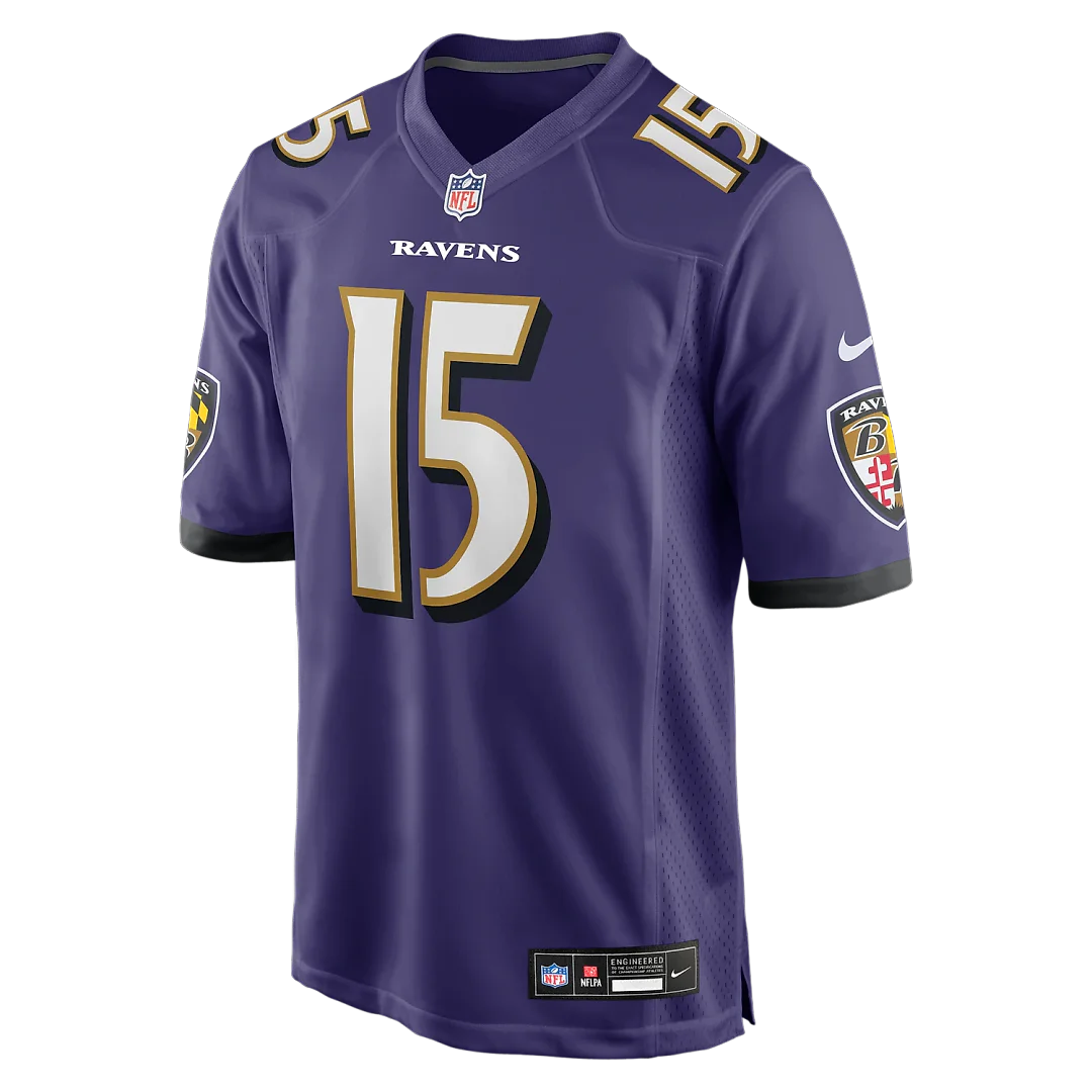 Zennovawear Cooper Rush Baltimore Ravens Team Game Jersey - Purple
