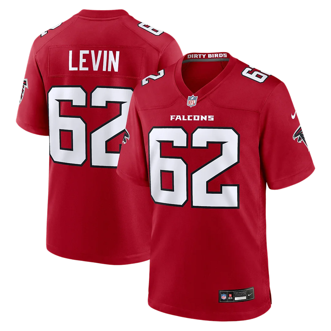 Zennovawear Corey Levin Atlanta Falcons Team Game Jersey - Red