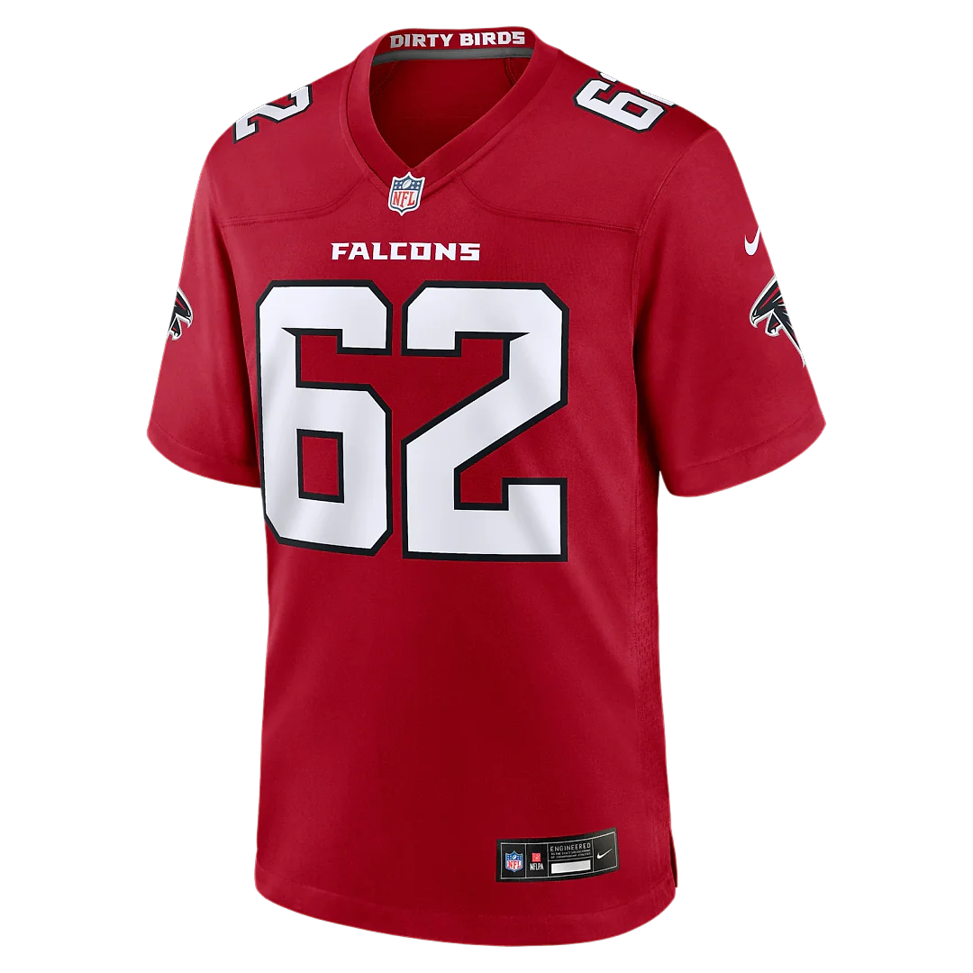 Zennovawear Corey Levin Atlanta Falcons Team Game Jersey - Red