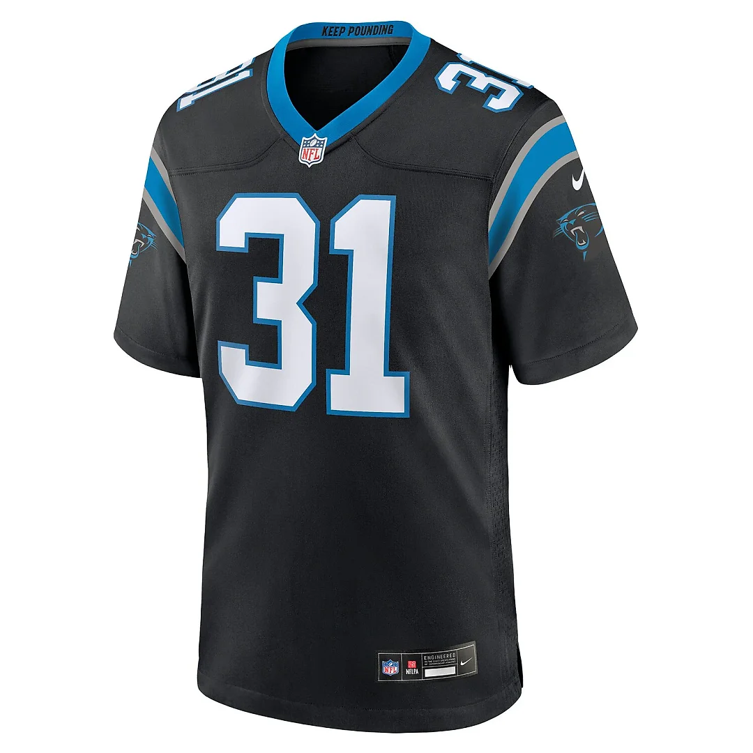 Zennovawear Corey Thornton Carolina Panthers Team Game Jersey - Black