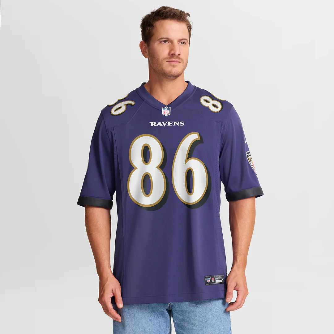 Zennovawear Cornelius Johnson Baltimore Ravens Team Game Jersey - Purple
