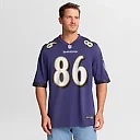 Zennovawear Cornelius Johnson Baltimore Ravens Team Game Jersey - Purple