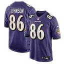 Zennovawear Cornelius Johnson Baltimore Ravens Team Game Jersey - Purple