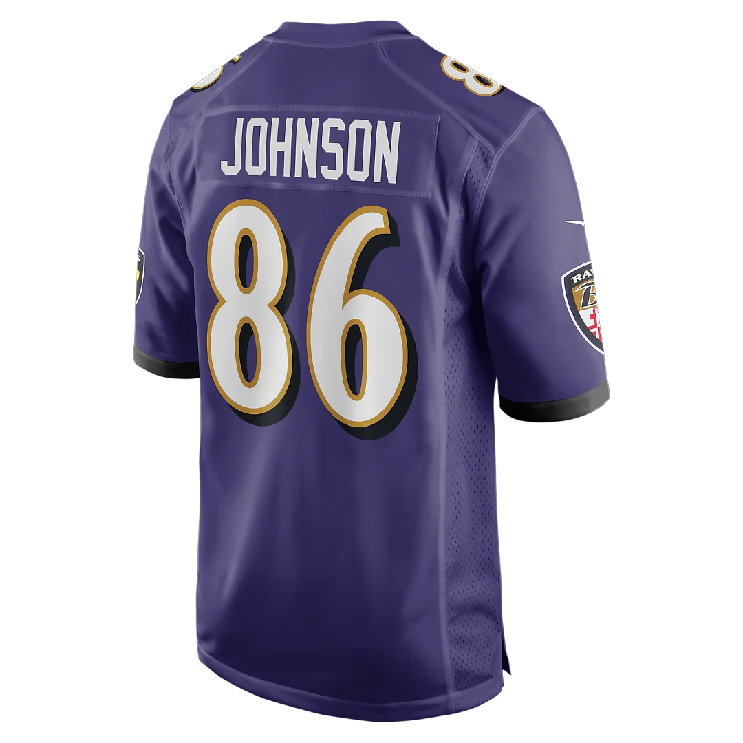 Zennovawear Cornelius Johnson Baltimore Ravens Team Game Jersey - Purple