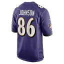 Zennovawear Cornelius Johnson Baltimore Ravens Team Game Jersey - Purple