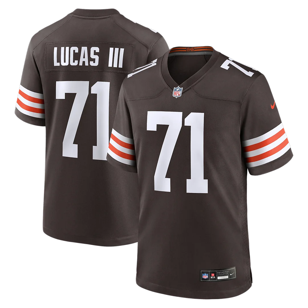Zennovawear Cornelius Lucas Cleveland Browns Team Game Jersey - Brown