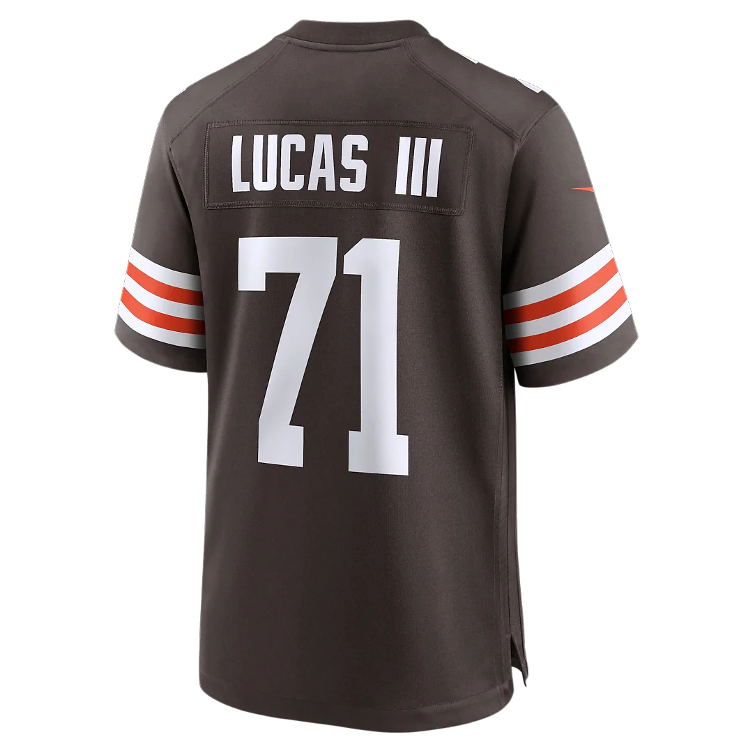 Zennovawear Cornelius Lucas Cleveland Browns Team Game Jersey - Brown