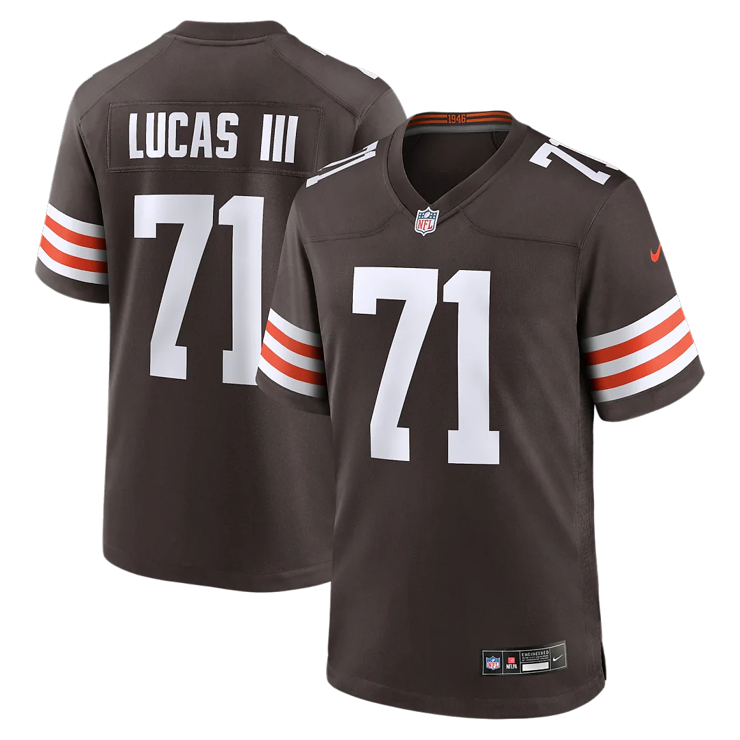Zennovawear Cornelius Lucas Cleveland Browns Team Game Jersey - Brown
