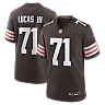 Zennovawear Cornelius Lucas Cleveland Browns Team Game Jersey - Brown