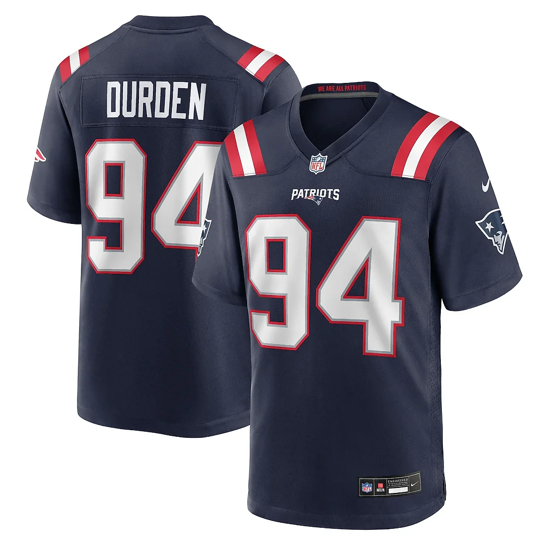 Zennovawear Cory Durden New England Patriots Team Game Jersey - Navy