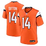 Zennovawear Courtland Sutton Denver Broncos Mile High Collection Game Jersey - Orange