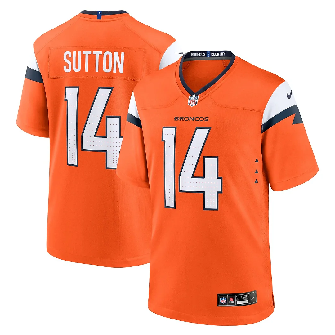 Zennovawear Courtland Sutton Denver Broncos Mile High Collection Game Jersey - Orange