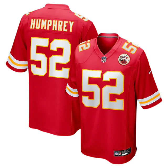 Zennovawear Creed Humphrey Kansas City Chiefs Game Jersey - Red