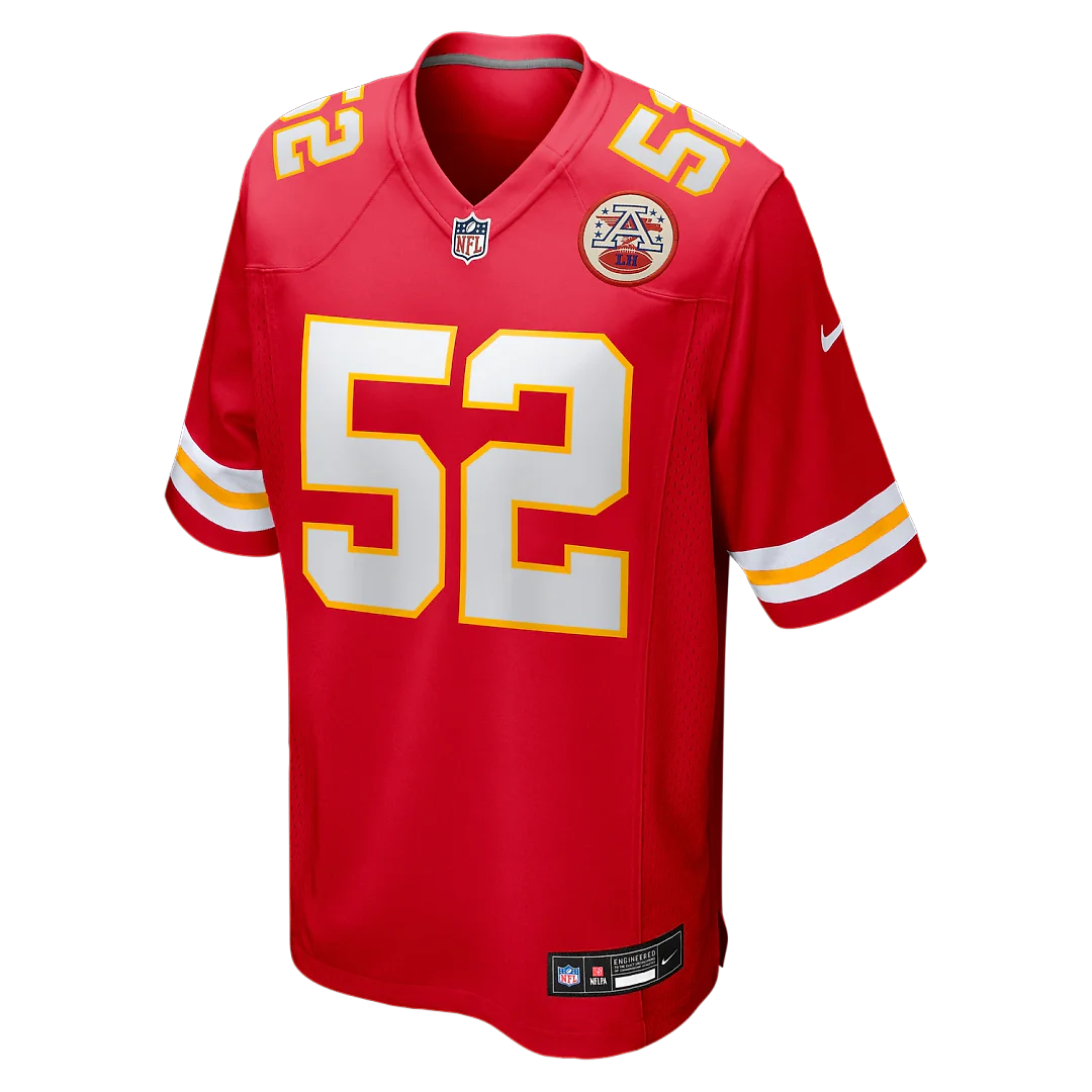 Zennovawear Creed Humphrey Kansas City Chiefs Game Jersey - Red