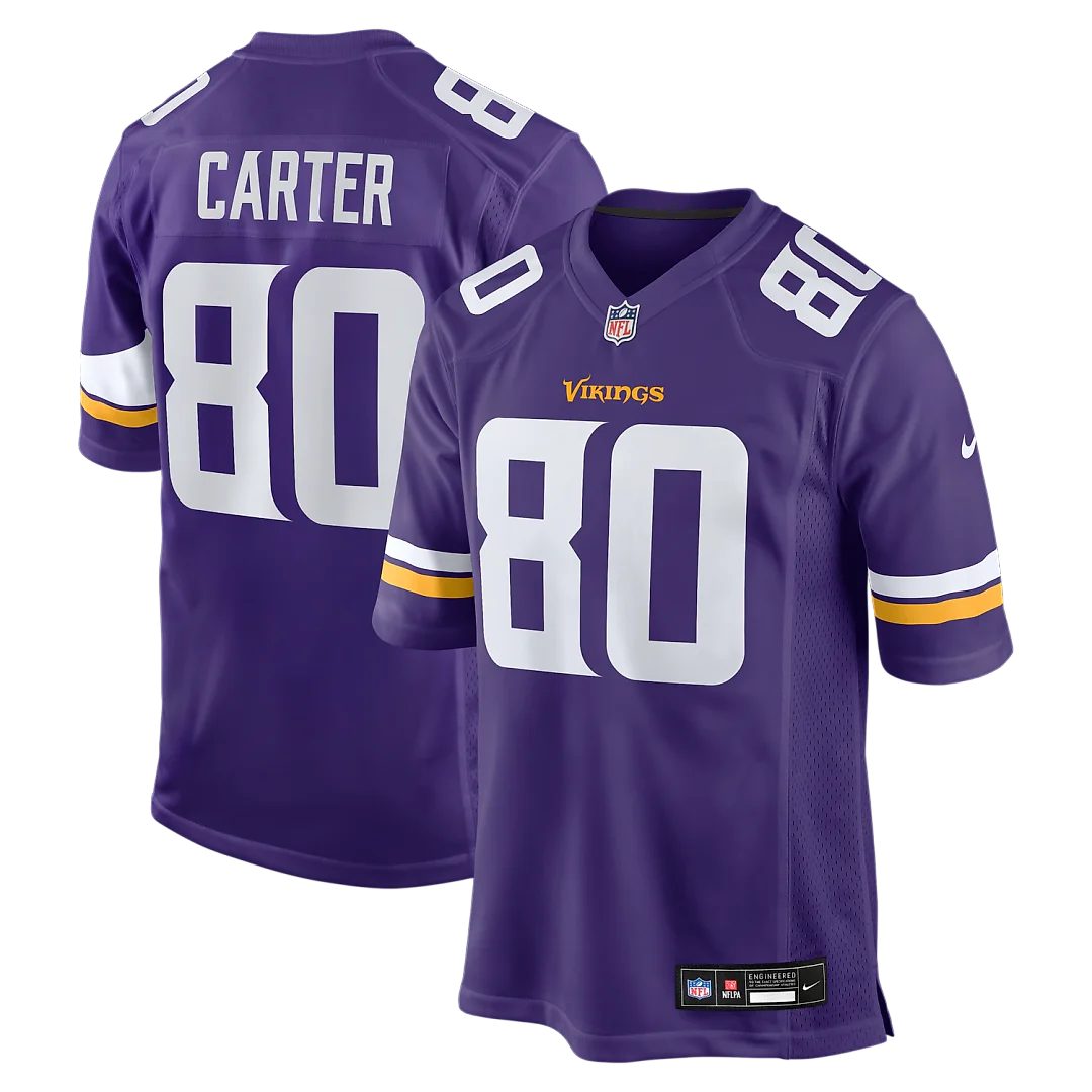Zennovawear Cris Carter Minnesota Vikings Game Retired Player Jersey - Purple