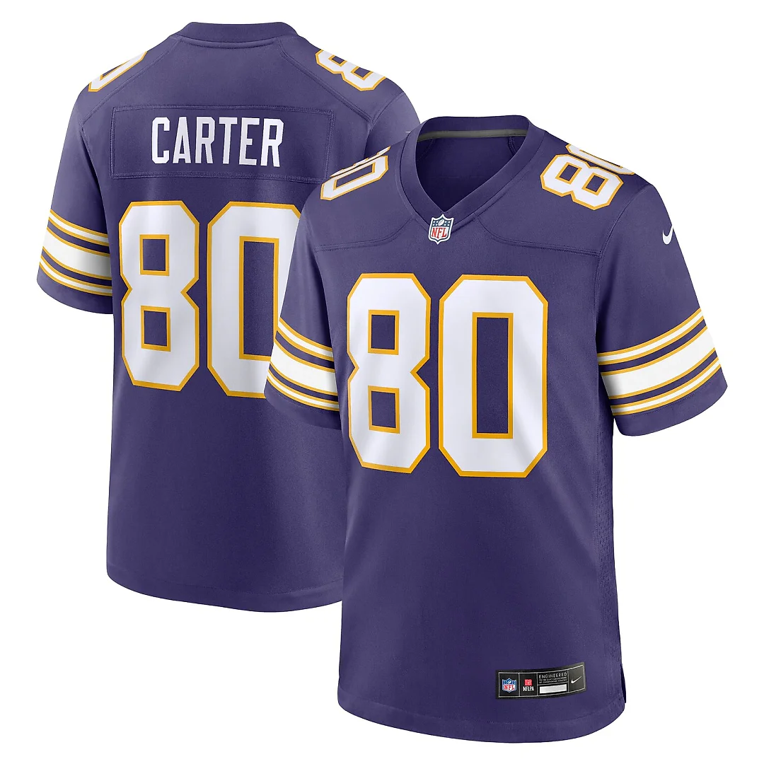 Zennovawear Cris Carter Minnesota Vikings Retired Player Alternate Game Jersey - Purple