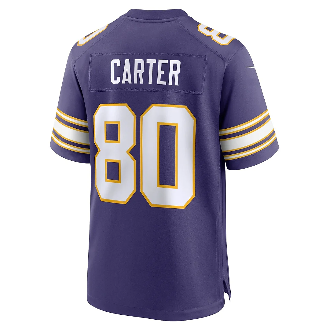 Zennovawear Cris Carter Minnesota Vikings Retired Player Alternate Game Jersey - Purple