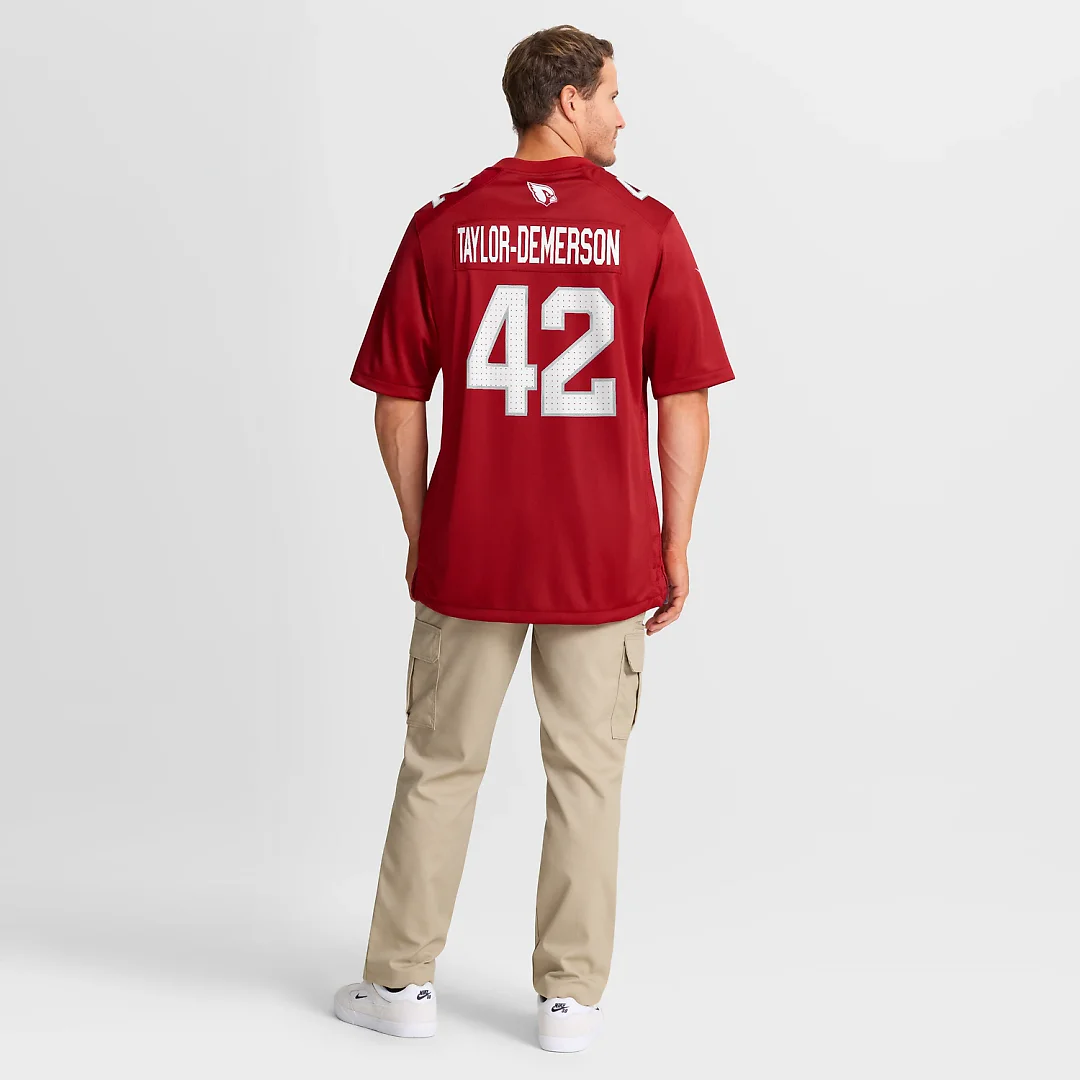 Zennovawear Dadrion Taylor-Demerson Arizona Cardinals Team Game Jersey - Cardinal