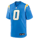 Zennovawear Daiyan Henley Los Angeles Chargers Team Game Jersey - Powder Blue
