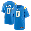 Zennovawear Daiyan Henley Los Angeles Chargers Team Game Jersey - Powder Blue