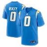 Zennovawear Daiyan Henley Los Angeles Chargers Team Game Jersey - Powder Blue