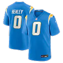 Zennovawear Daiyan Henley Los Angeles Chargers Team Game Jersey - Powder Blue