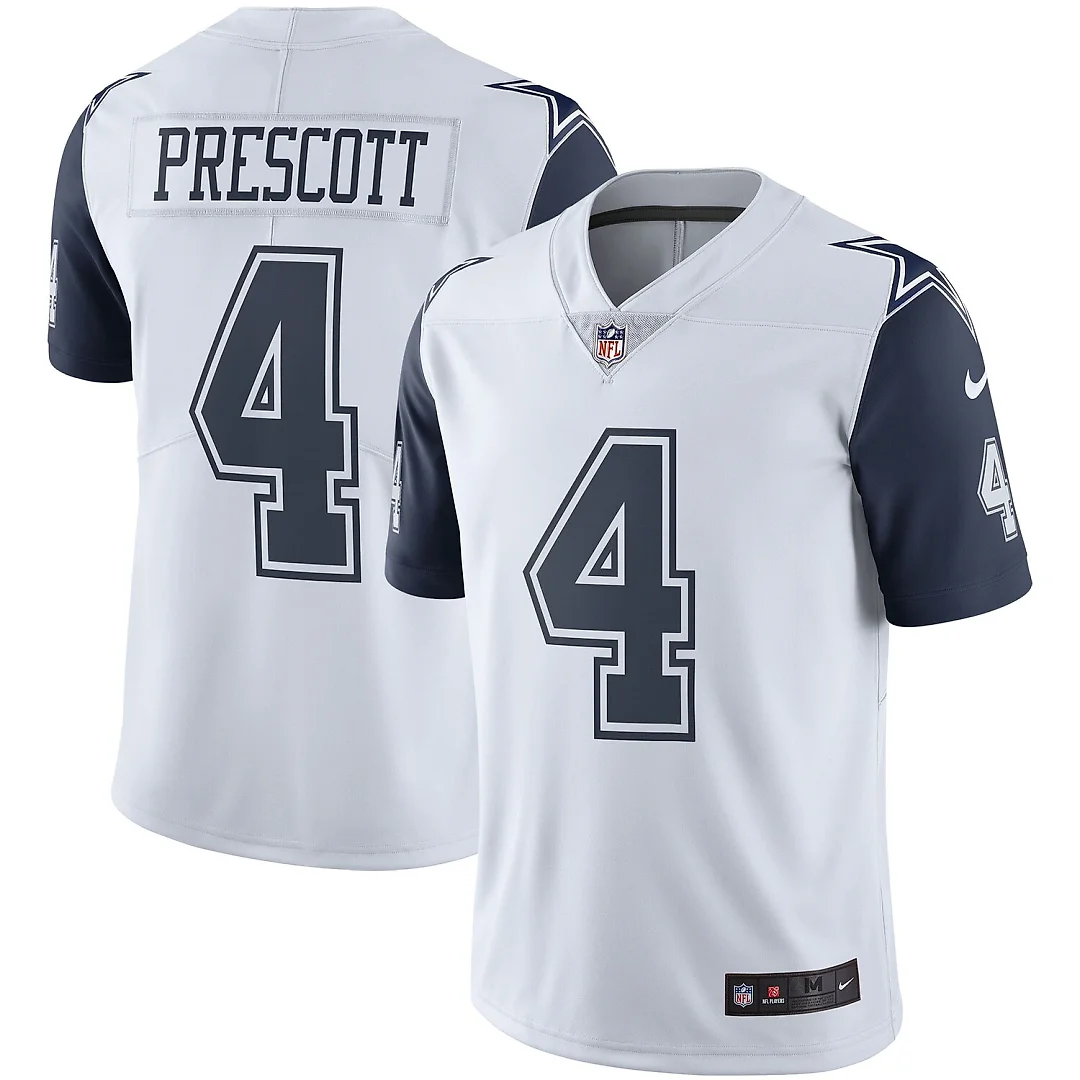 Zennovawear Dak Prescott Dallas Cowboys Color Rush Vapor Limited Jersey - White