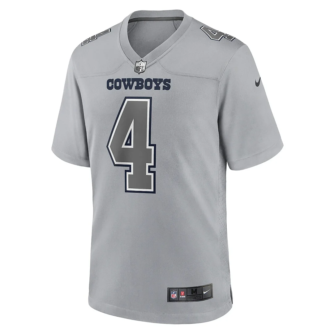 Zennovawear Dak Prescott Dallas Cowboys Atmosphere Fashion Game Jersey - Gray
