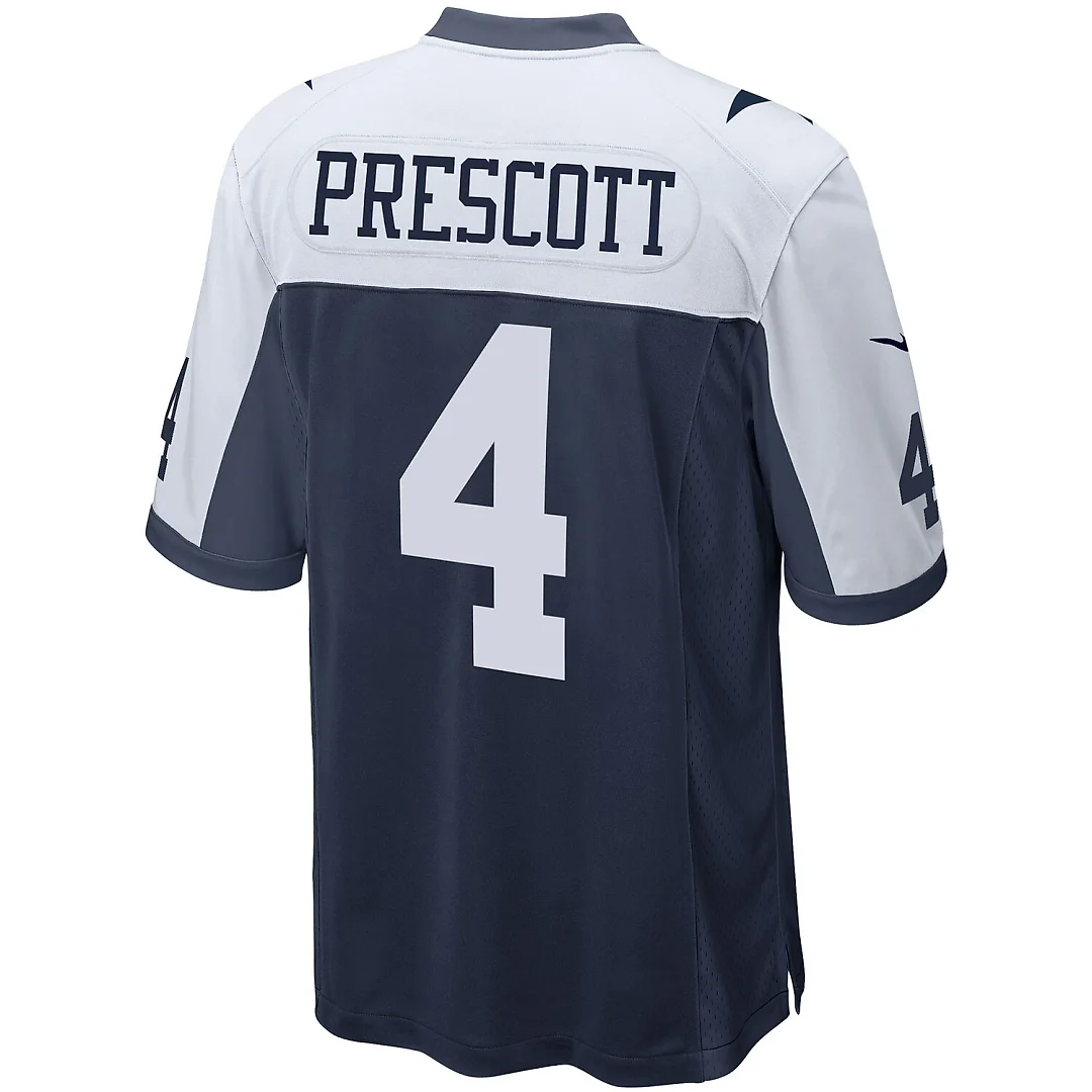 Zennovawear Dak Prescott Dallas Cowboys Alternate Game Team Jersey - Navy