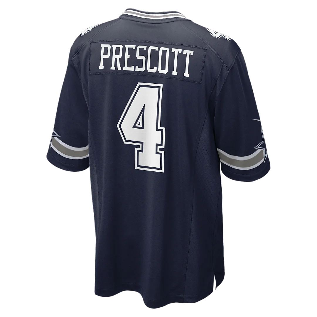 Zennovawear Dak Prescott Dallas Cowboys Game Team Jersey - Navy